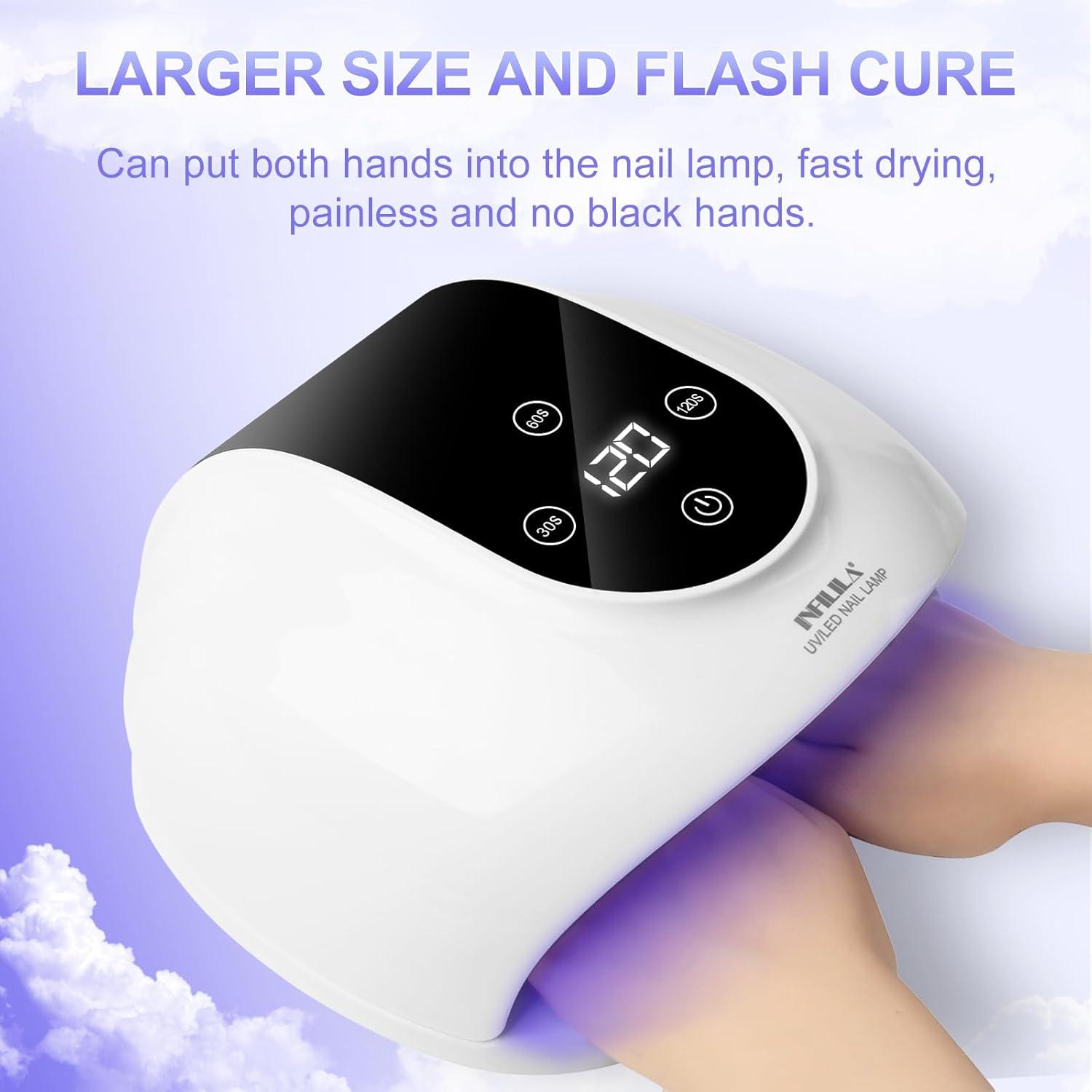 Lámpara UV para Uñas NXJ INFILILA 268W con 66 LEDs