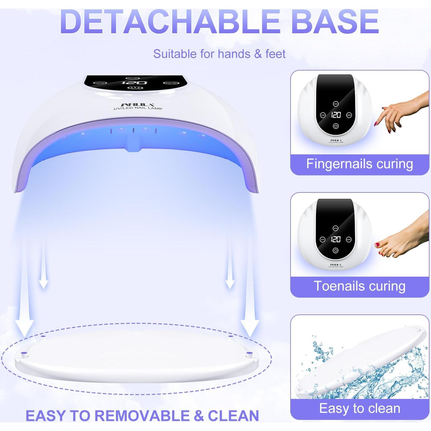 Lámpara UV para Uñas NXJ INFILILA 268W con 66 LEDs