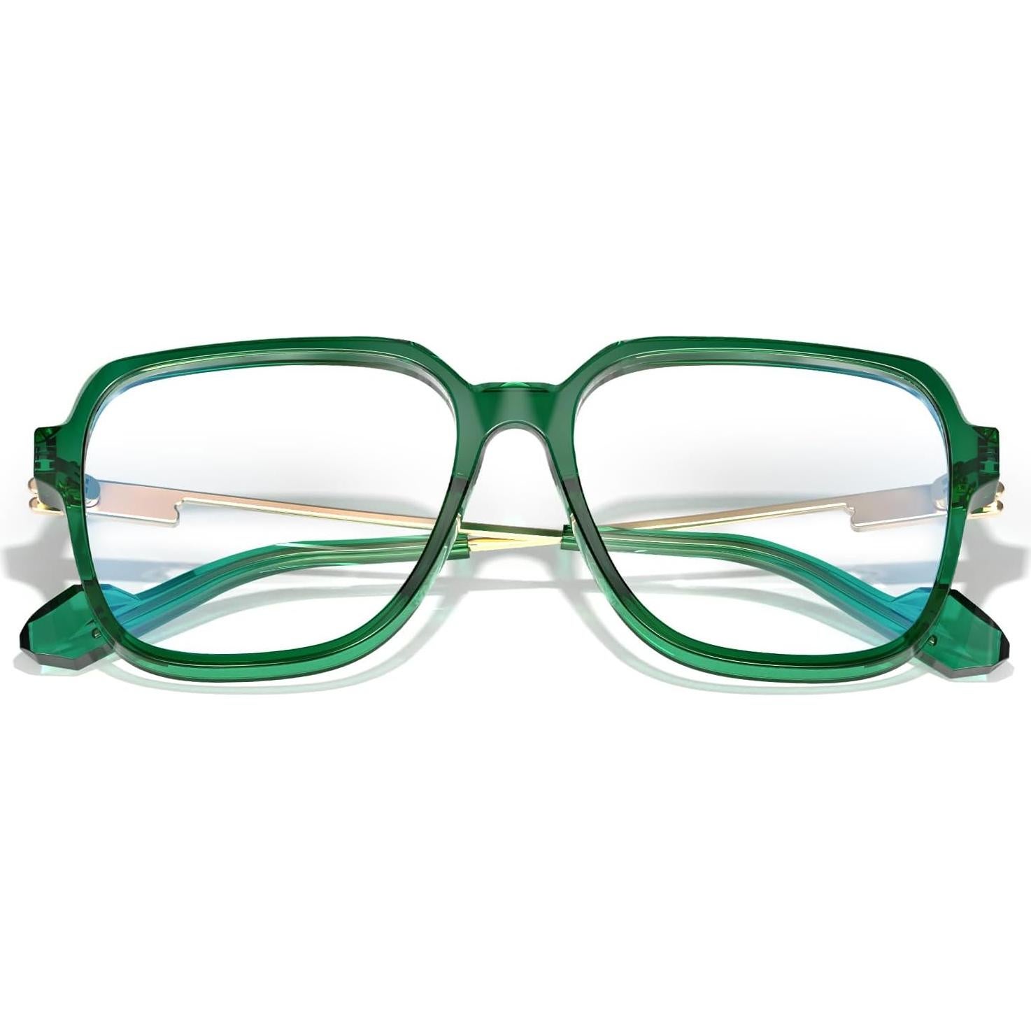 Gafas Bloqueo Luz Azul VISOONE Ryan Cuadradas TR90 Verde Albahaca