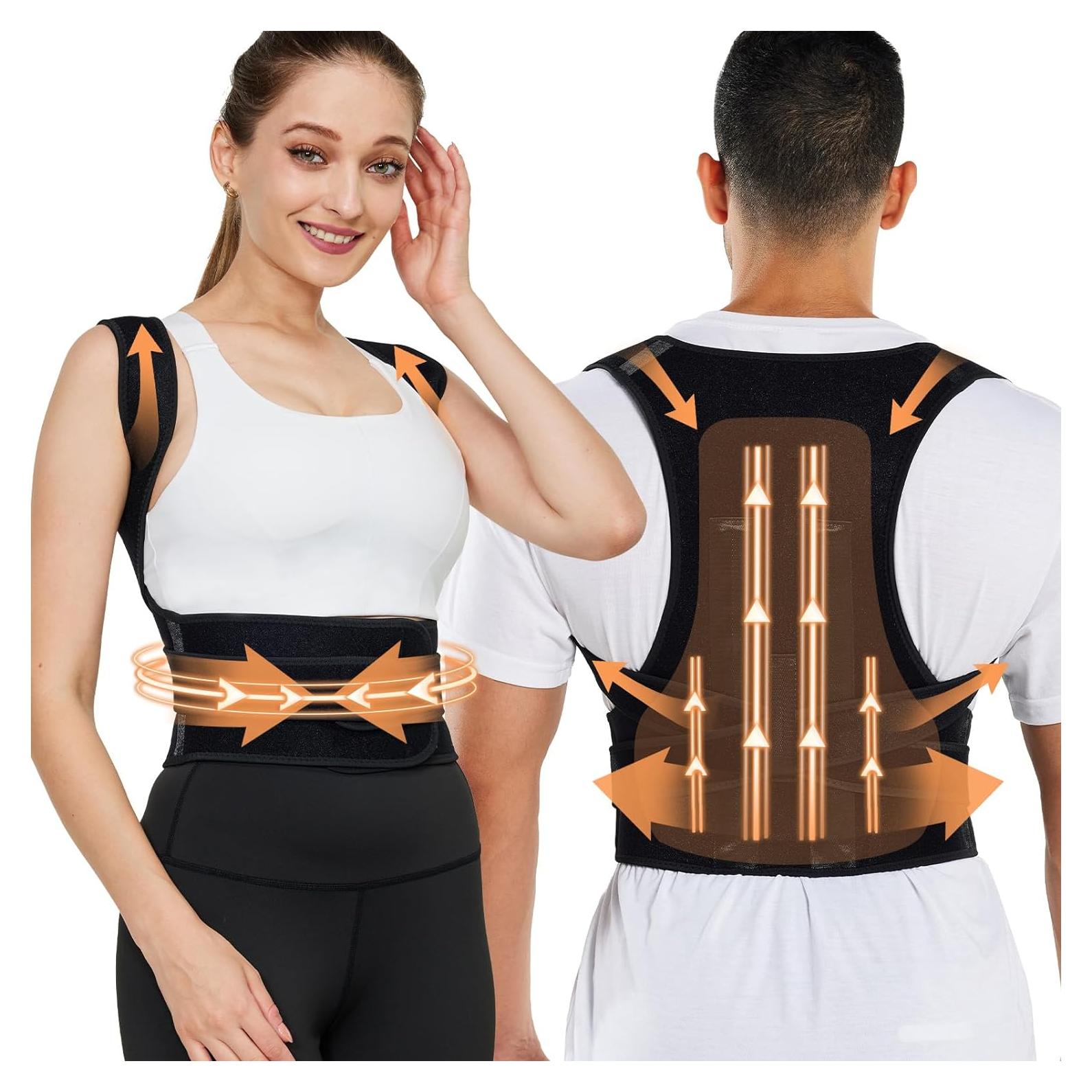 Faja Correctora de Postura HEZKUGU para Espalda M Negra