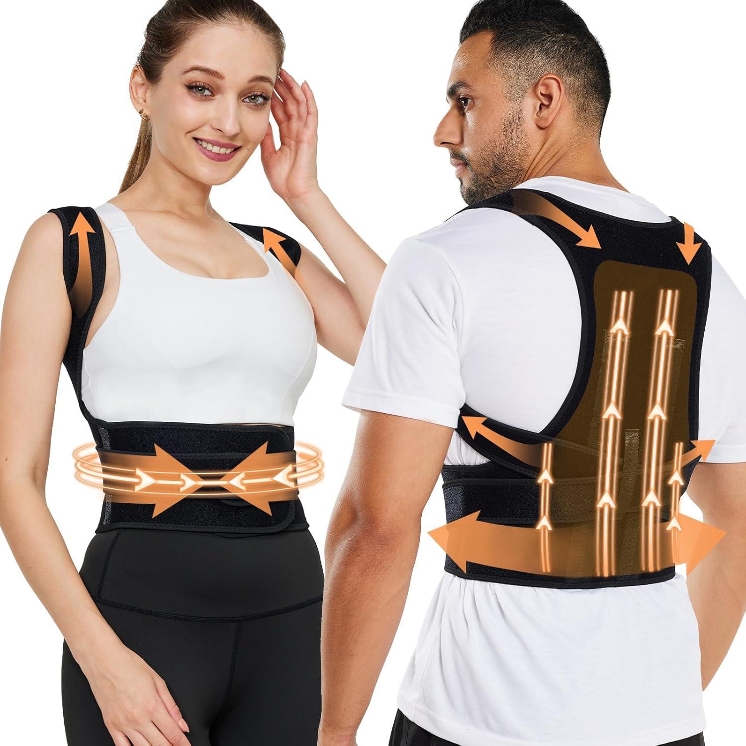 Faja Correctora de Postura HEZKUGU para Espalda M Negra