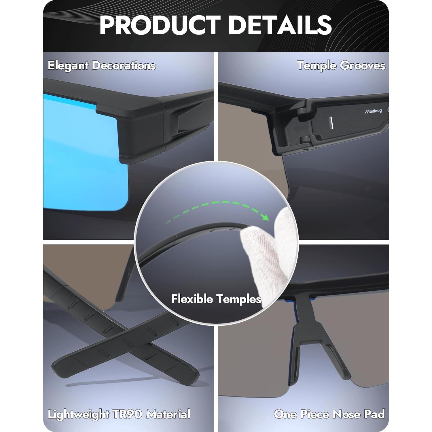 Gafas de sol polarizadas Meeloog MST0075 UV400 para hombres