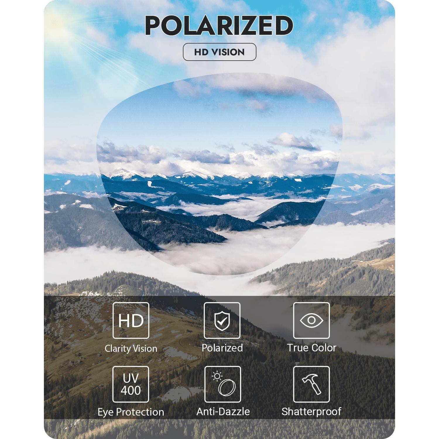 Gafas de sol polarizadas Meeloog MST0075 UV400 para hombres