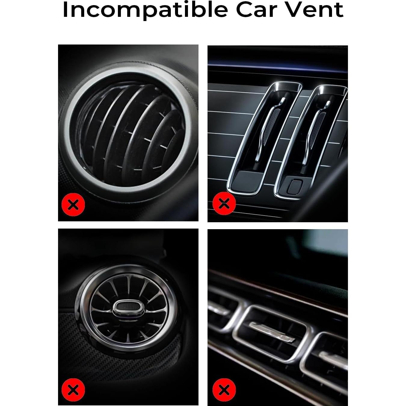 Soporte de Coche MagSafe LISEN para iPhone 16 Negro