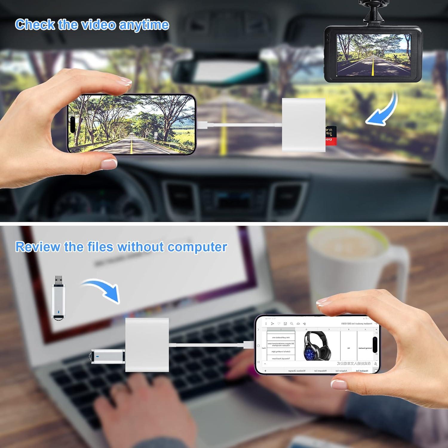 Lector de Tarjetas SD USB C SZHAIYIJIN para iPhone 15 Pro