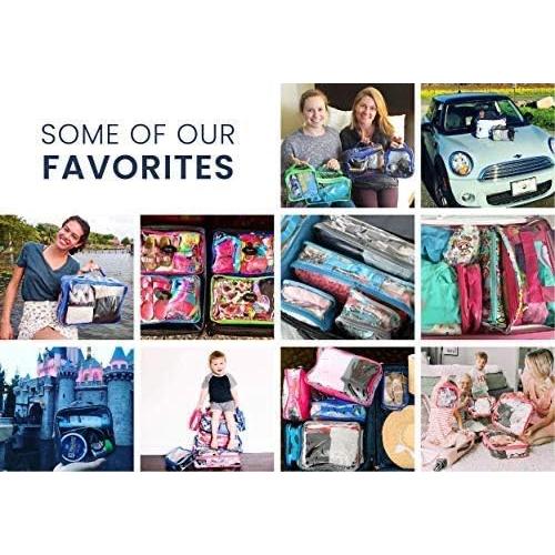 Juego de 4 Cubos de Empaque Transparentes PVC Negro