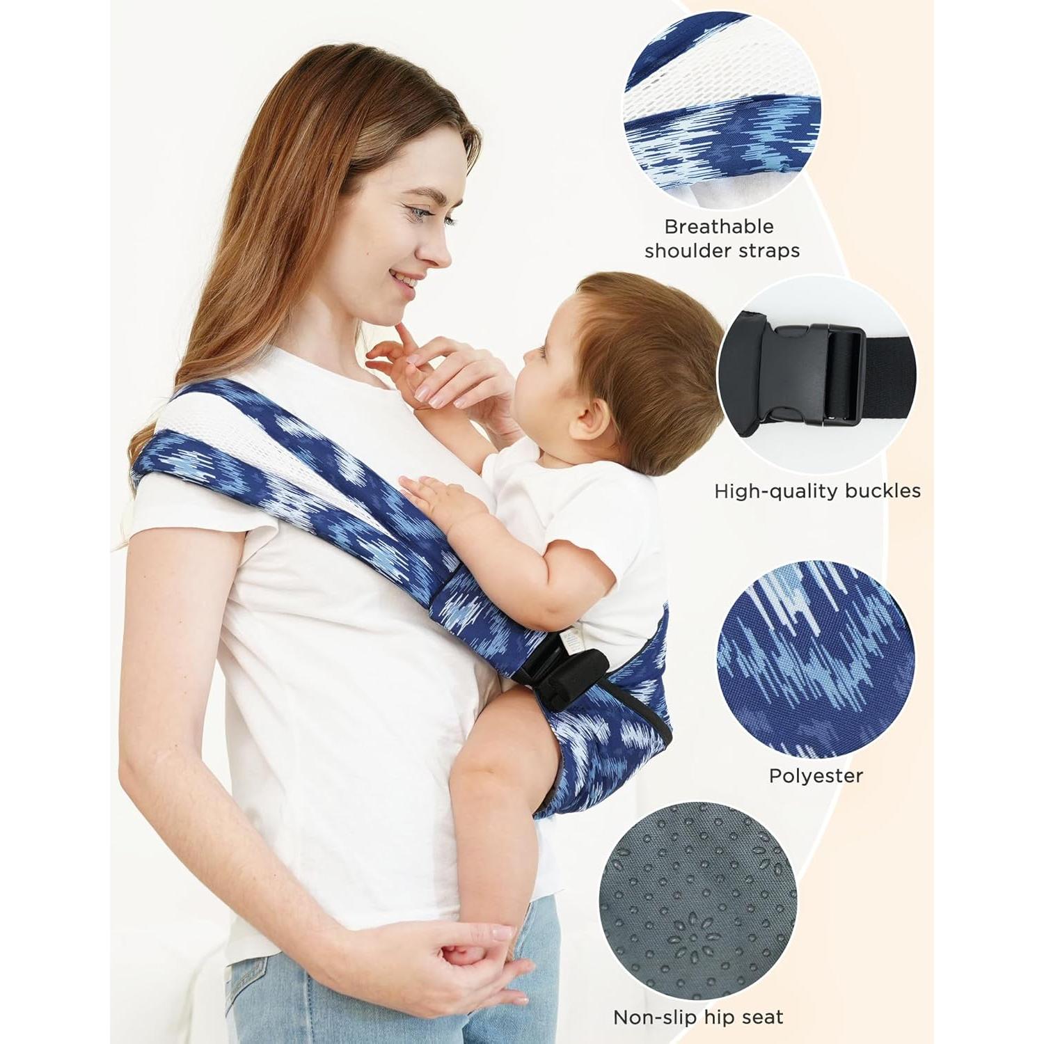 Portabebés GAGAKU Ajustable Ergonomico Azul 6-36 Meses