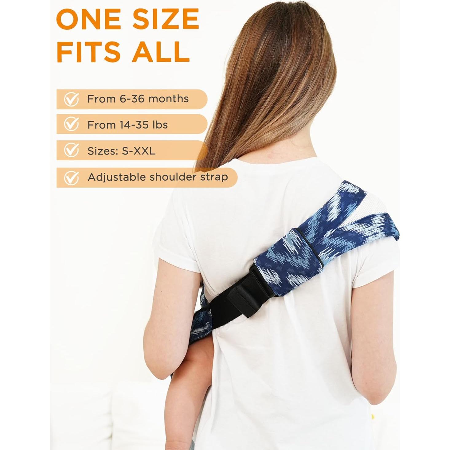 Portabebés GAGAKU Ajustable Ergonomico Azul 6-36 Meses