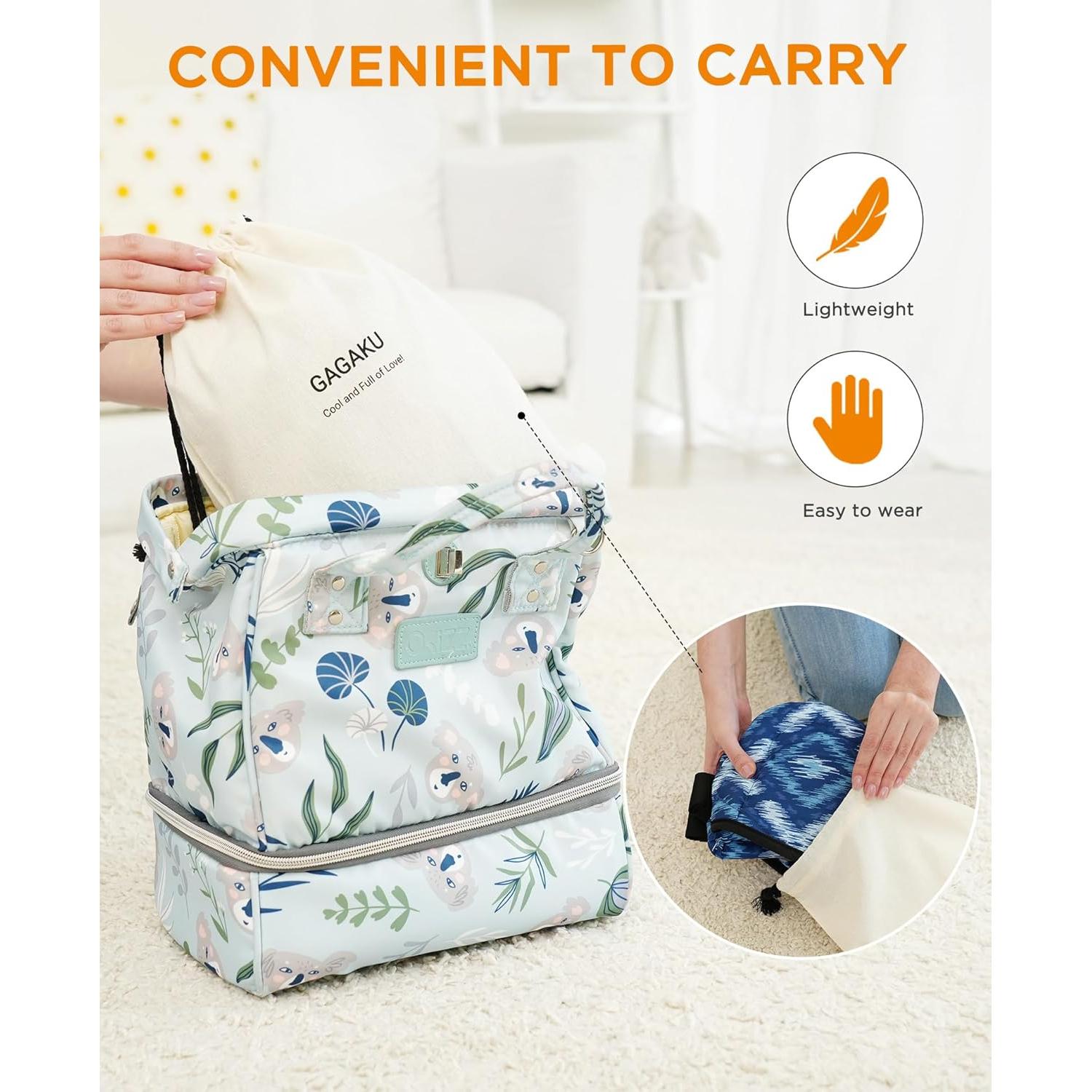 Portabebés GAGAKU Ajustable Ergonomico Azul 6-36 Meses