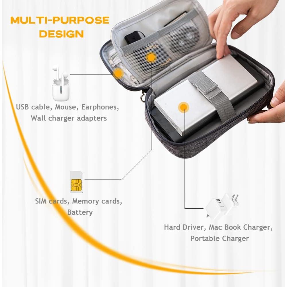 Bolsa Organizadora de Cables DUMEALAGR Negra Compacta