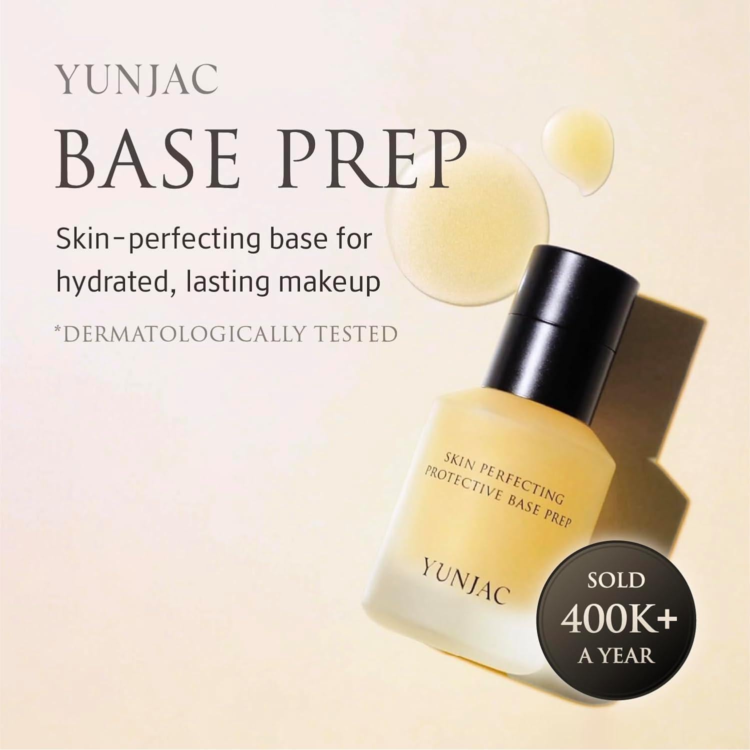 YUNJAC Base Prep 25.1 ml - Primer Vegano Hidratante para Maquillaje