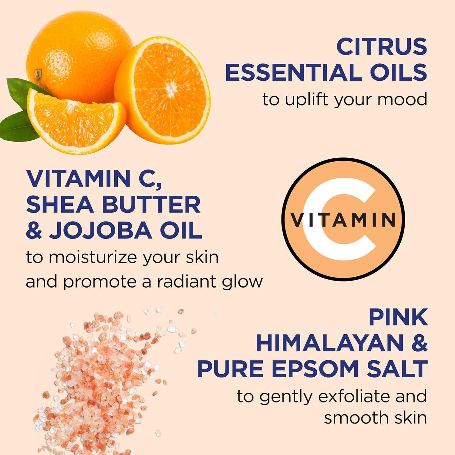 Exfoliante Corporal Dr Teal's Sal Rosa Himalaya 3x16oz Cítricos