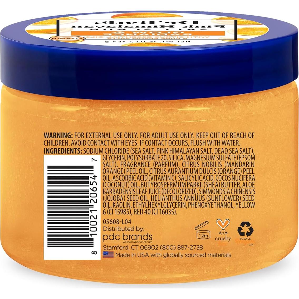 Exfoliante Corporal Dr Teal's Sal Rosa Himalaya 3x16oz Cítricos