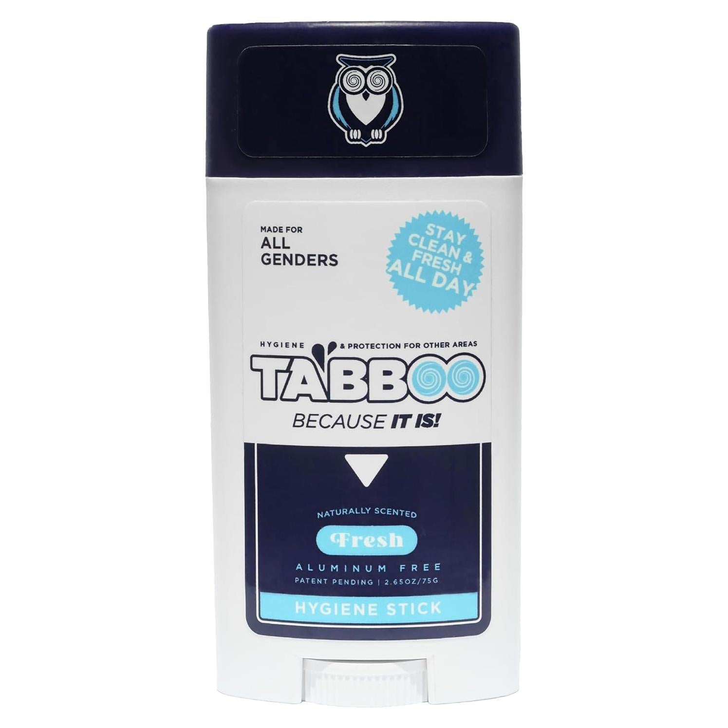 Desodorante Natural TABBOO Fresco - Higiene Completa 75g