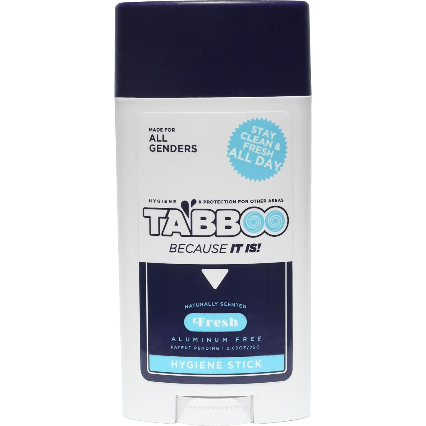 Desodorante Natural TABBOO Fresco - Higiene Completa 75g