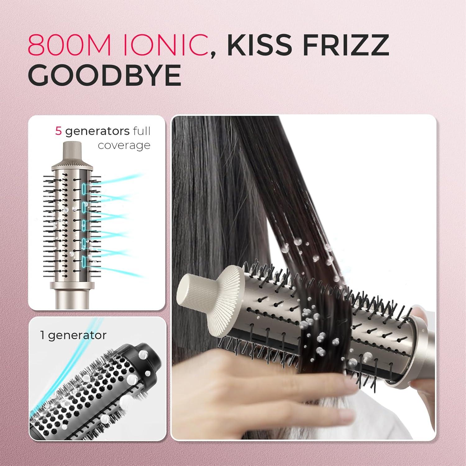 Cepillo Térmico TYMO Stylux Pro 1.5" Alisador y Rizador 2 en 1