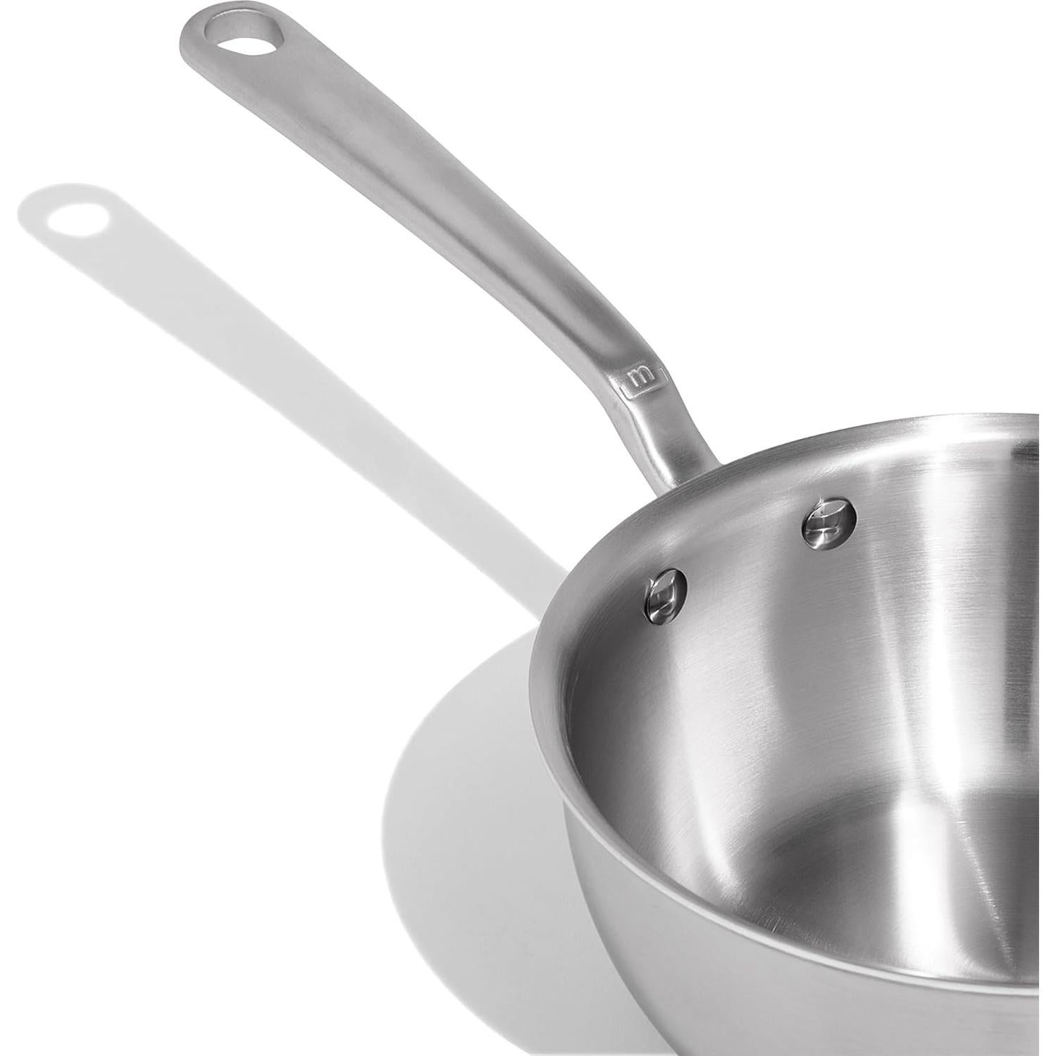 Sartén Saucier Acero Inoxidable Made In 2 Cuartos - Italia