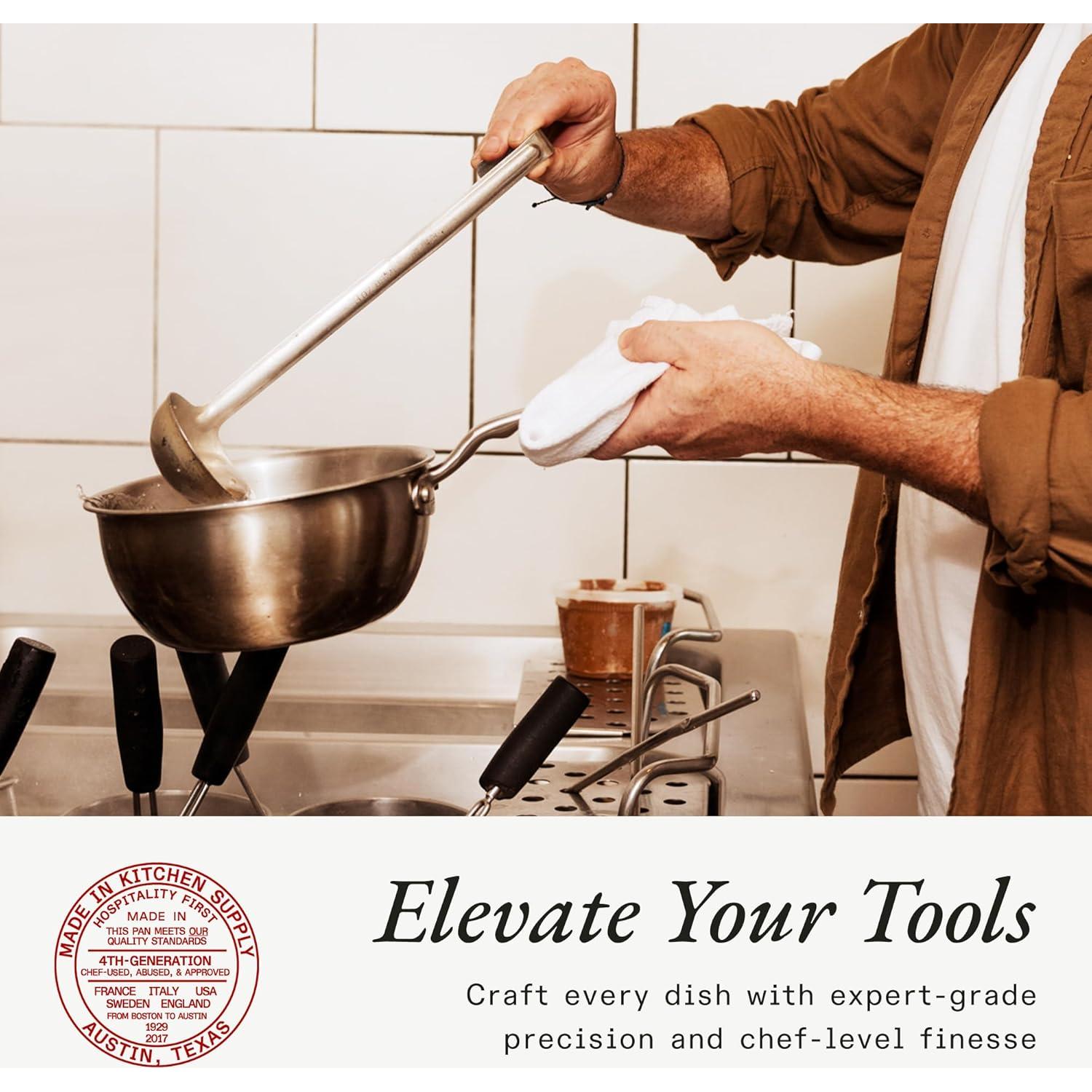 Sartén Saucier Acero Inoxidable Made In 2 Cuartos - Italia