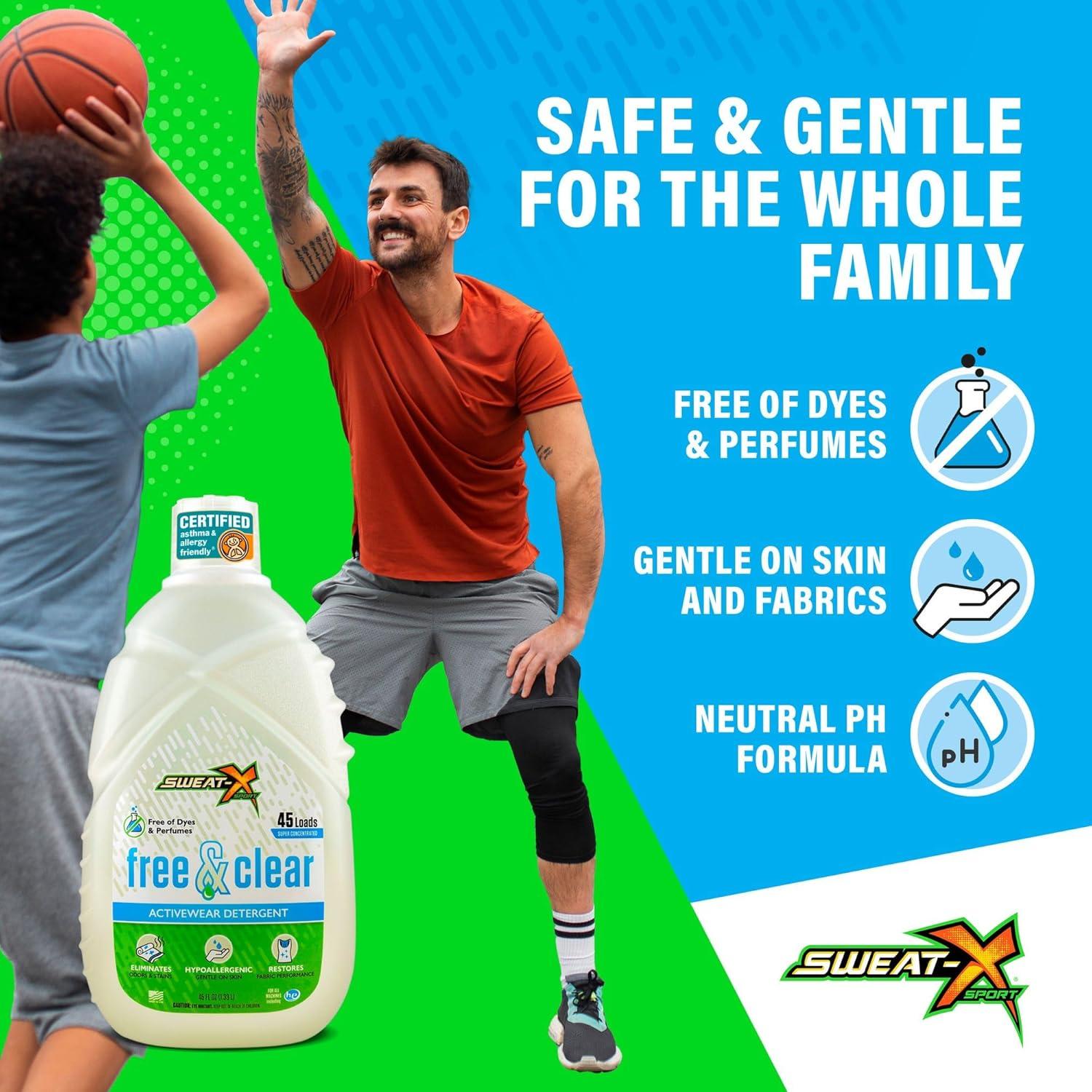 Detergente para Ropa Deportiva Sweat X 1.32L Hipoalergénico