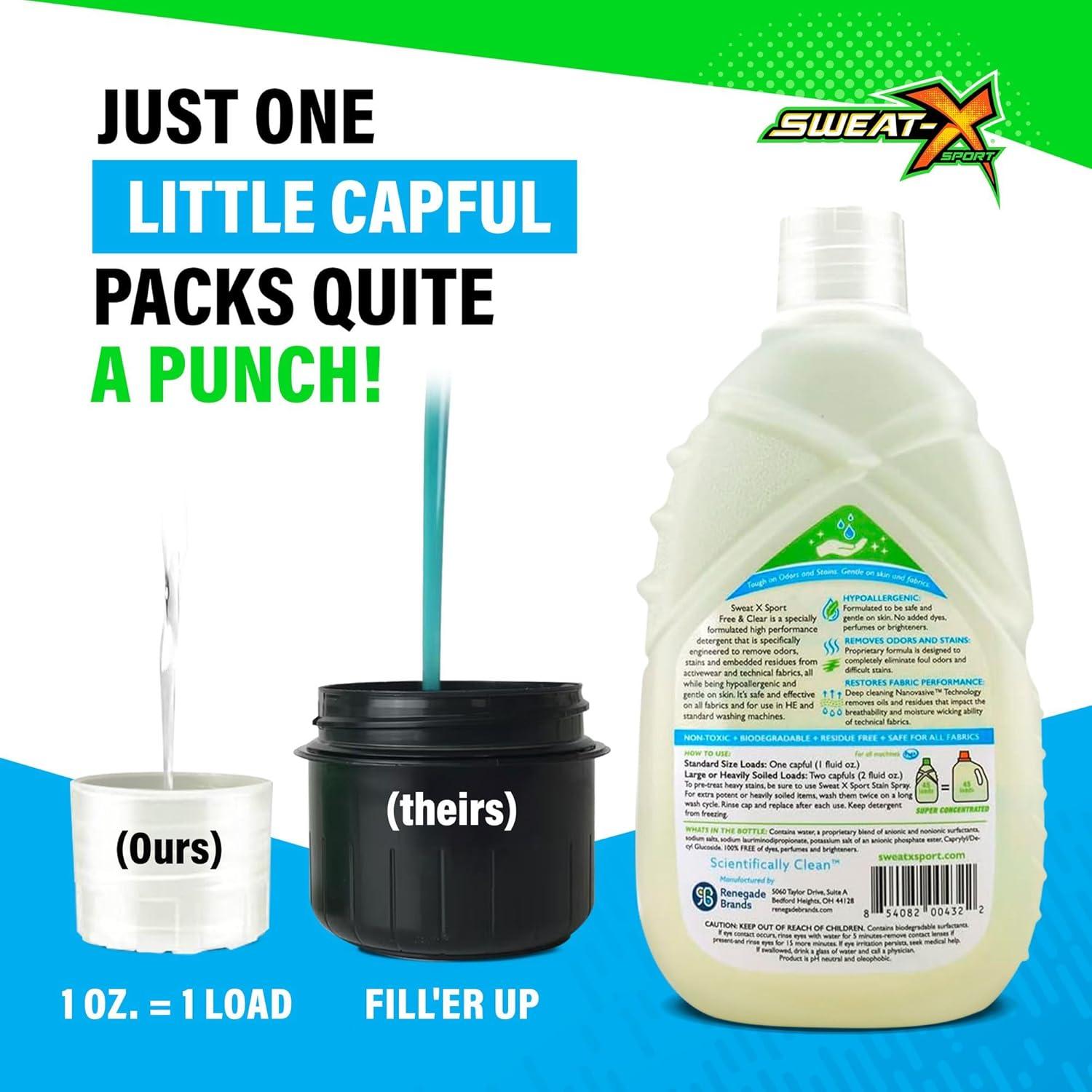 Detergente para Ropa Deportiva Sweat X 1.32L Hipoalergénico