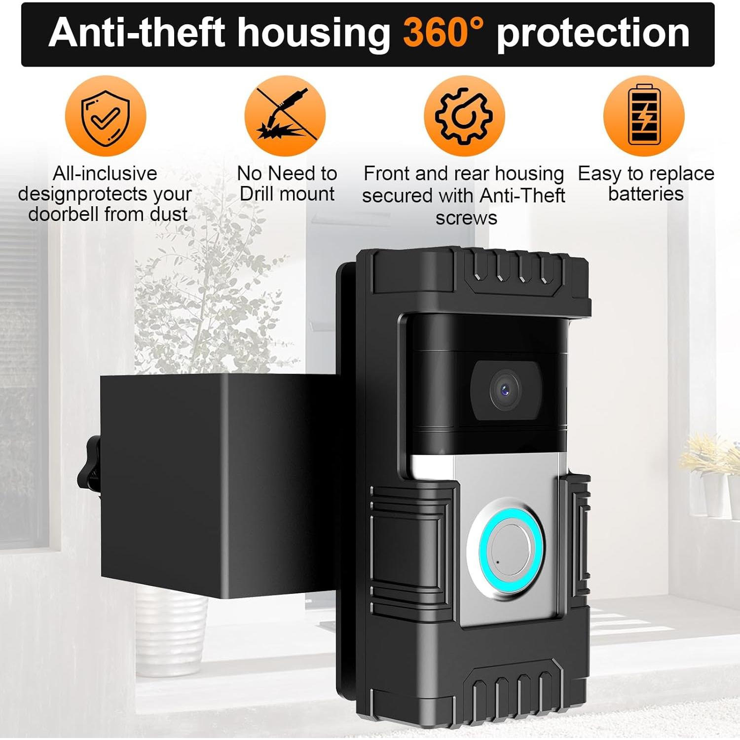 Soporte de Timbre Antirrobo TagRecove Sin Perforación para Ring/Blink