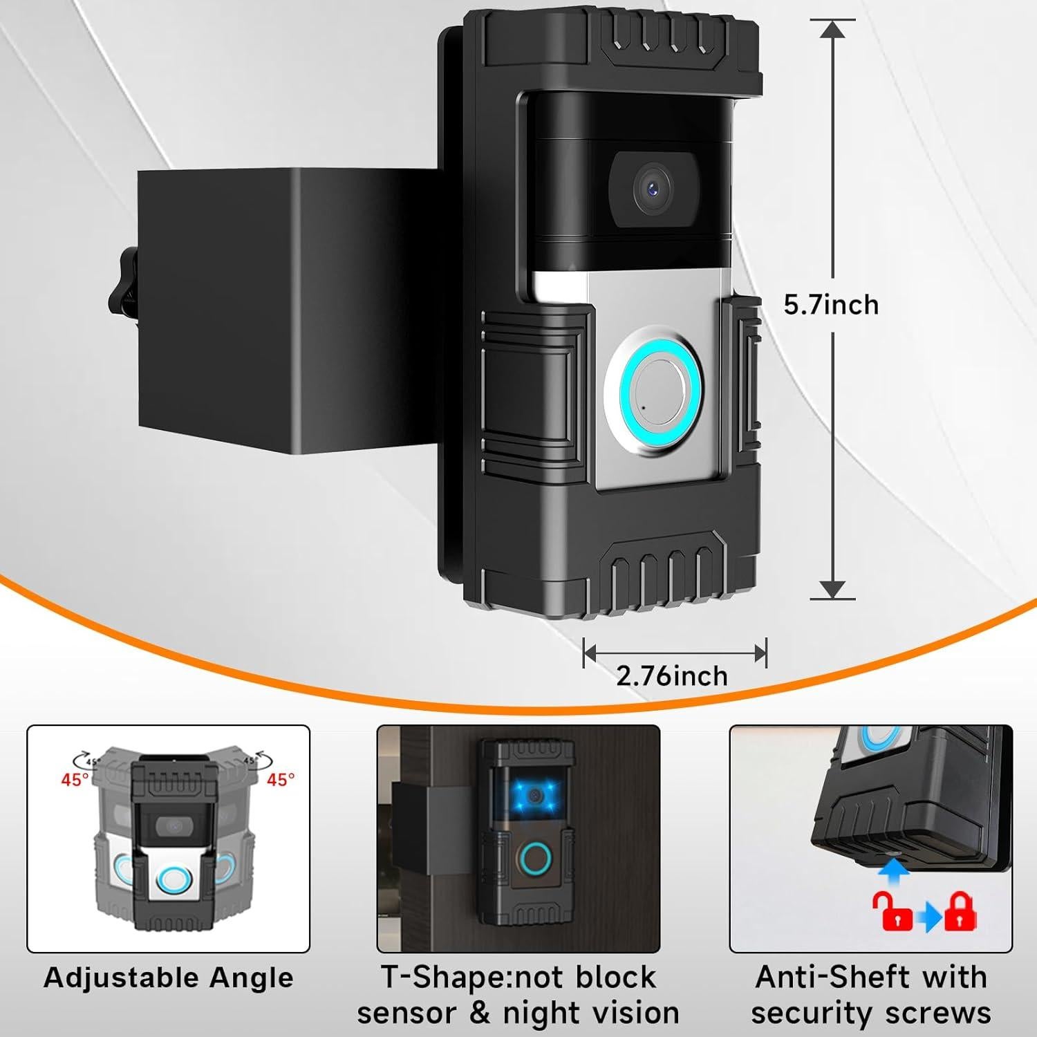 Soporte de Timbre Antirrobo TagRecove Sin Perforación para Ring/Blink