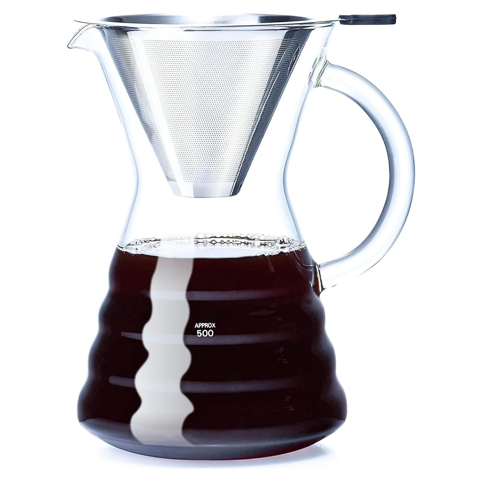 Cafetera de Goteo Irrompible 800 ml con Filtro de Acero Inoxidable