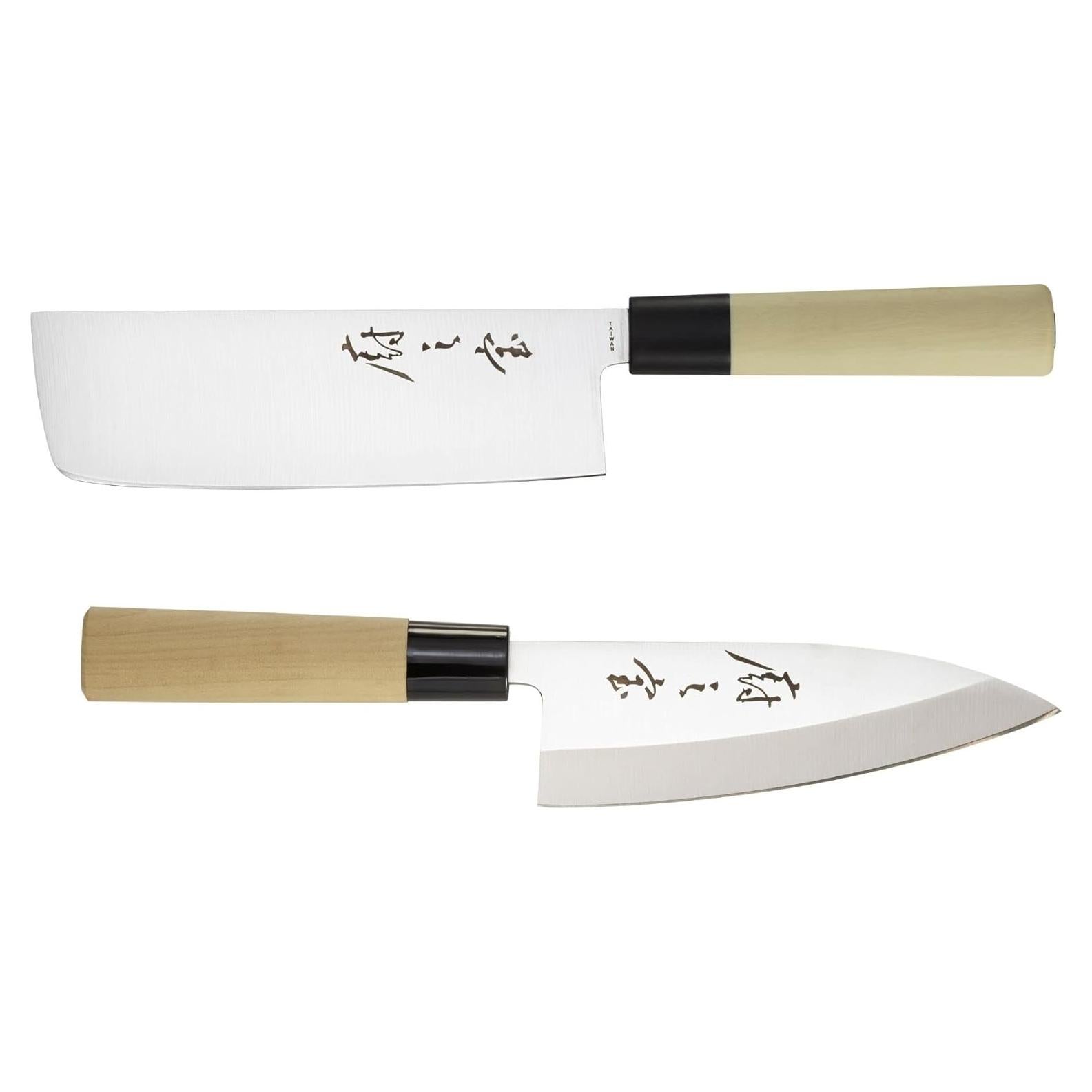 Set de cuchillos asiáticos Mercer Culinary 2 piezas acero inoxidable