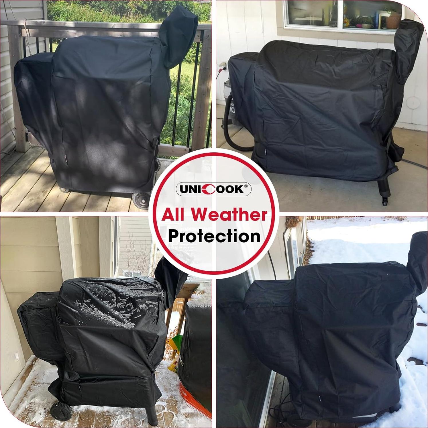 Cubierta de Parrilla de Pellet Unicook Pro 22 y 575 Negra