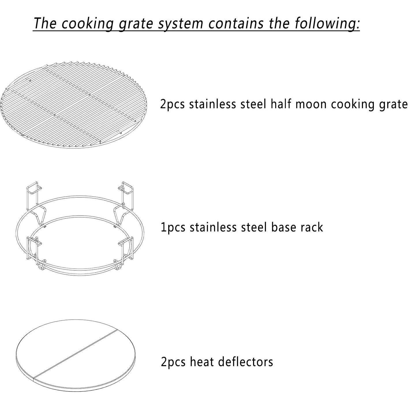 Sistema de Cocina Onlyfire para Parrillas Kamado 45.72 cm