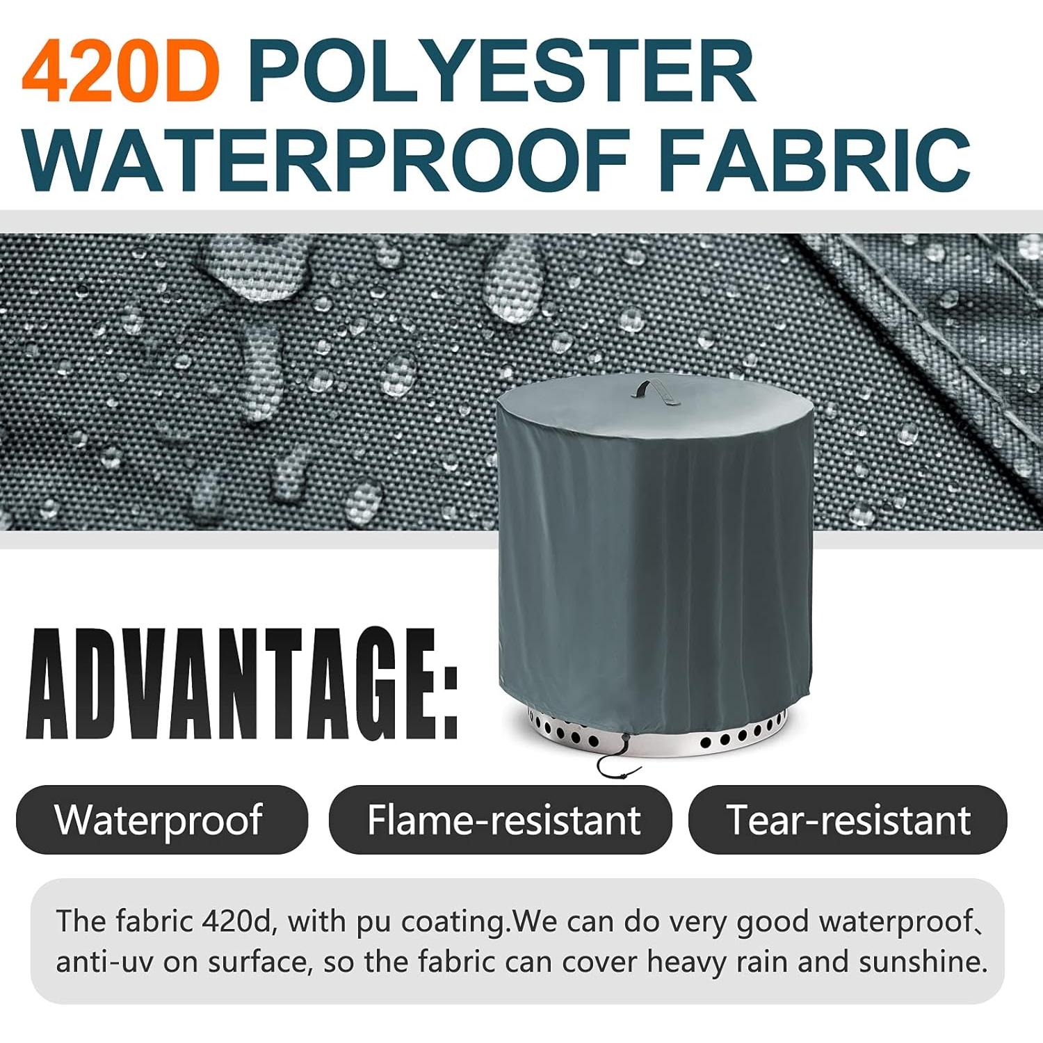 Cubierta para Fogata TORUTA Yukon Redonda 81.3 cm Gris Impermeable