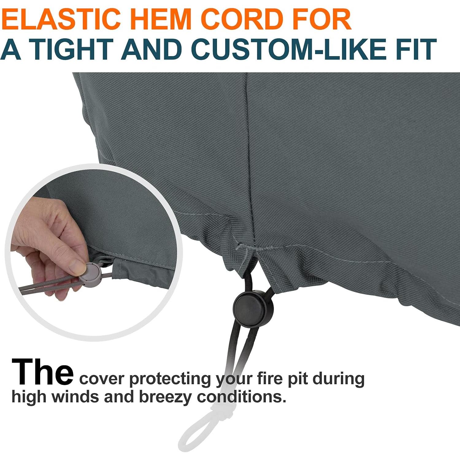 Cubierta para Fogata TORUTA Yukon Redonda 81.3 cm Gris Impermeable