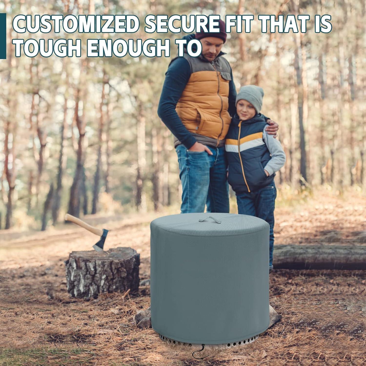 Cubierta para Fogata TORUTA Yukon Redonda 81.3 cm Gris Impermeable