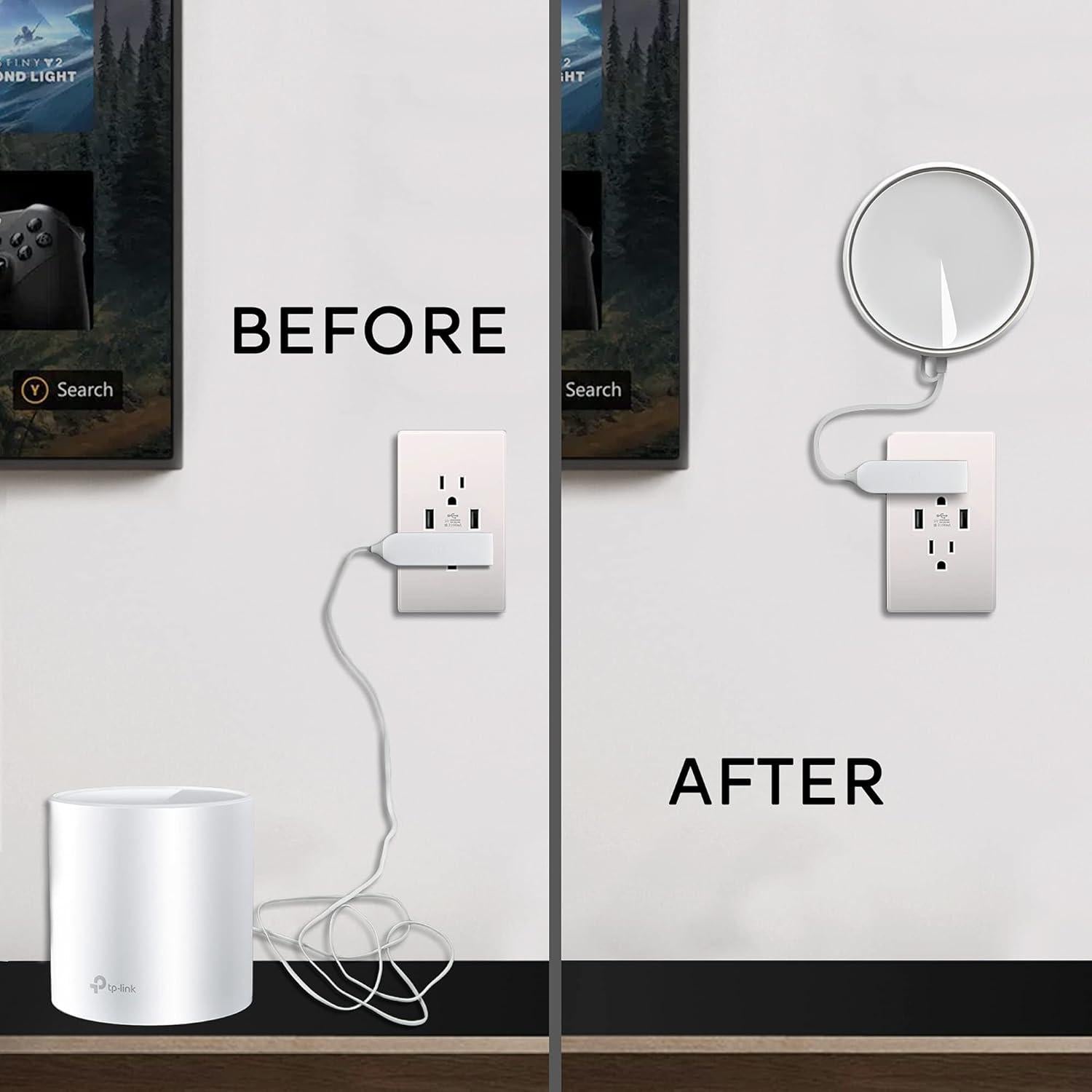 Organizador de Cables para WiFi TP-Link Deco X20/X60 - Blanco