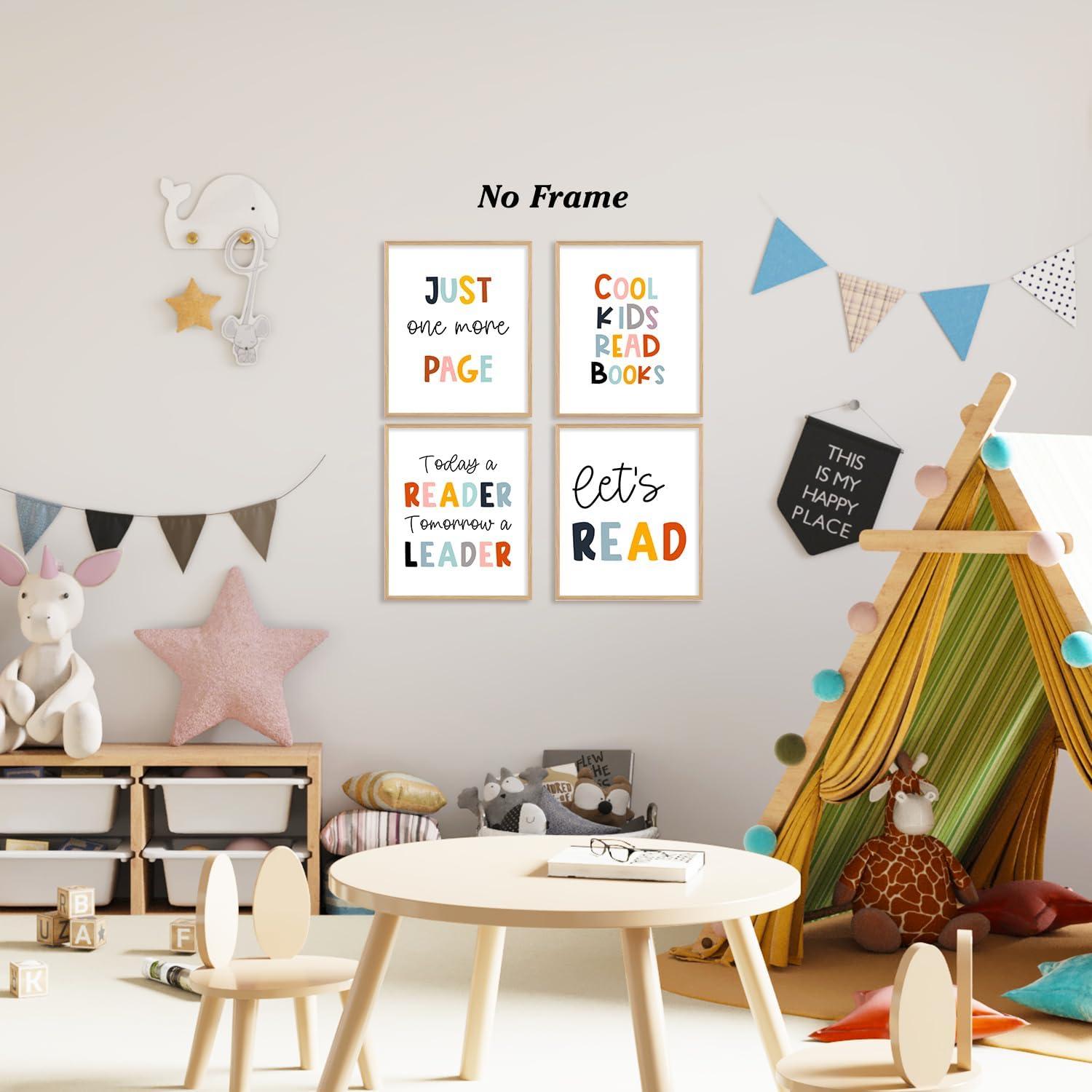 Pósters de Lectura Boat Wades - Set de 4 Sin Marco 20x26 cm