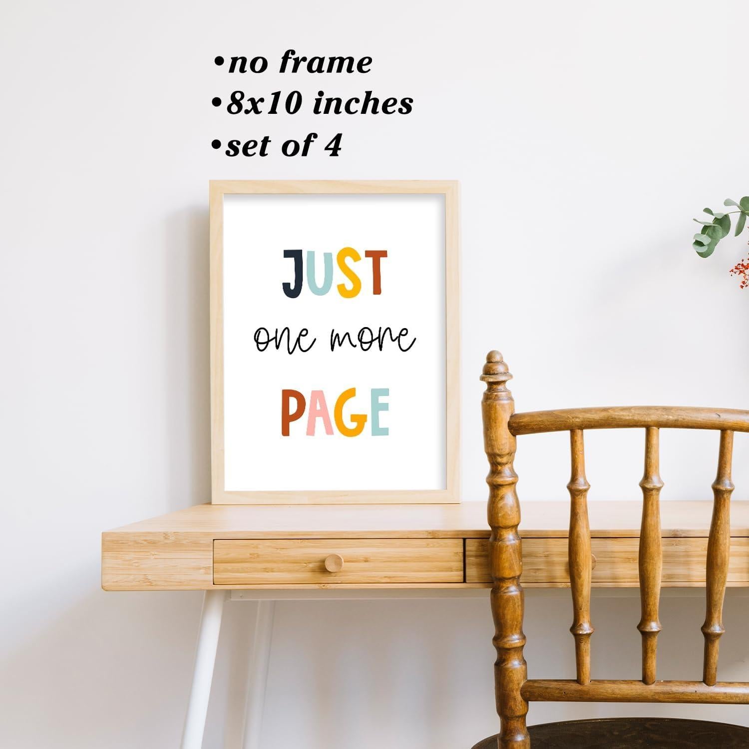 Pósters de Lectura Boat Wades - Set de 4 Sin Marco 20x26 cm