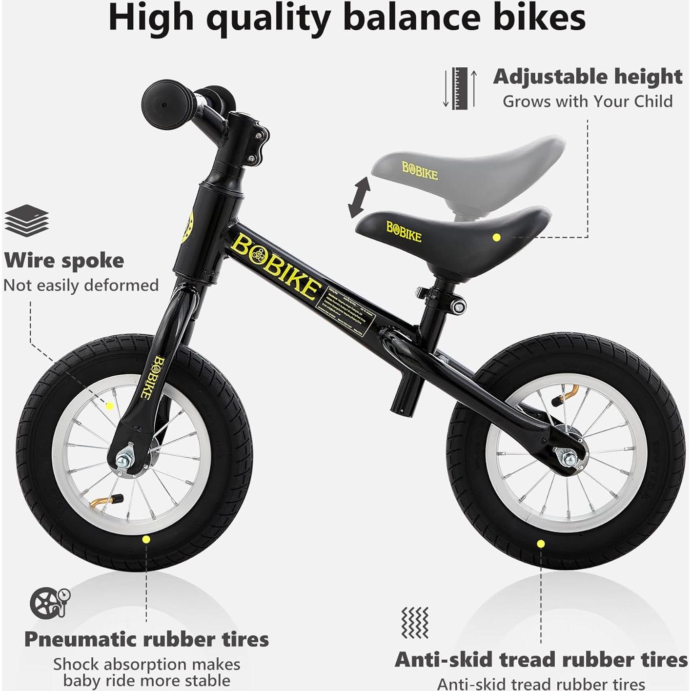 Bicicleta de Equilibrio Bobike NHY para Niños 18 Meses a 4 Años