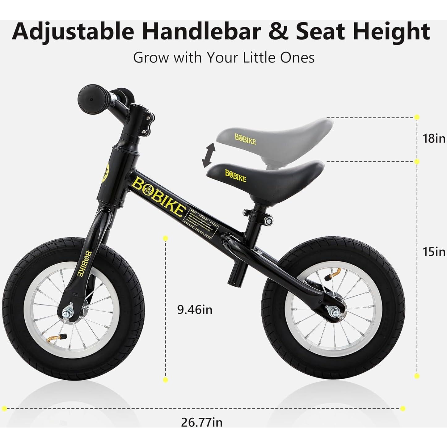 Bicicleta de Equilibrio Bobike NHY para Niños 18 Meses a 4 Años