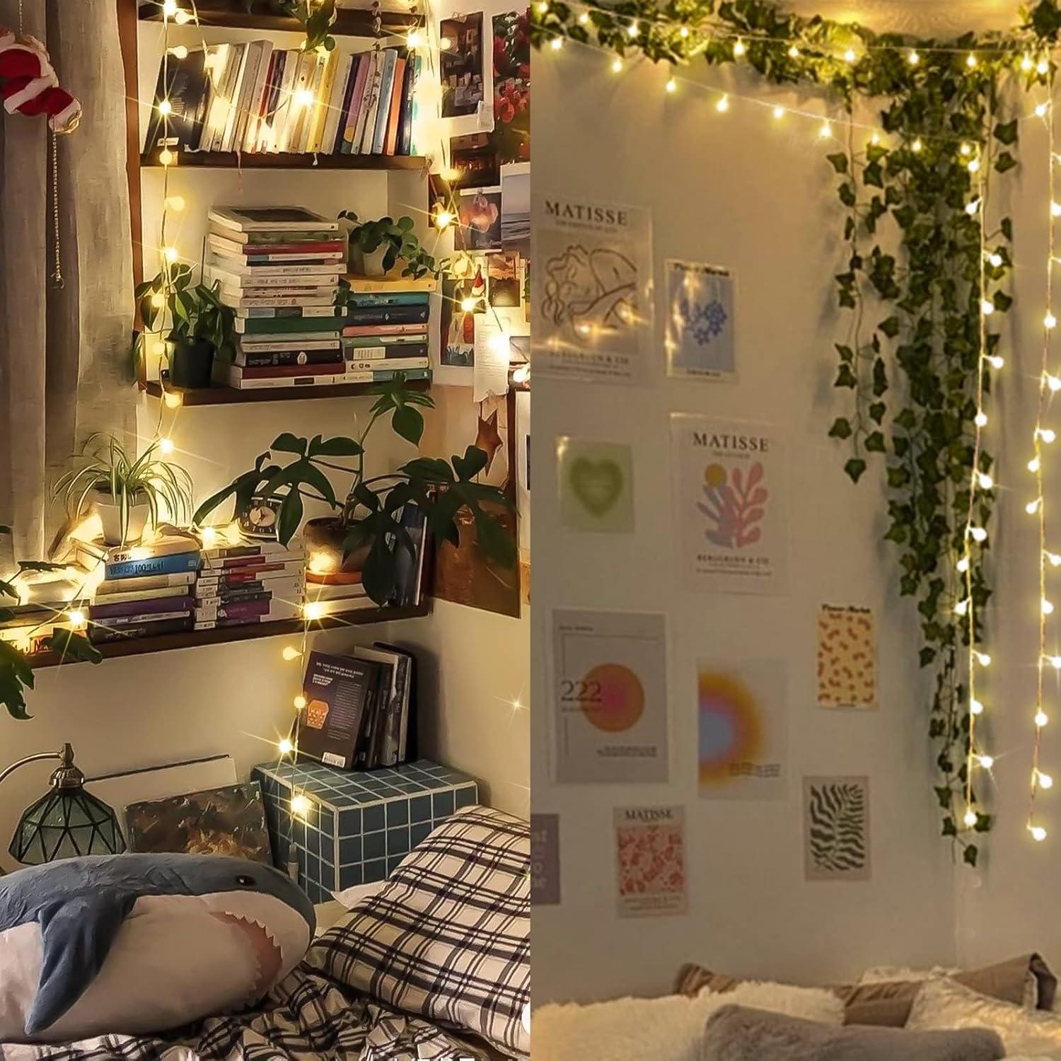 Luces de Cuerda Suddus 50 LED USB Blanco Cálido Decorativas