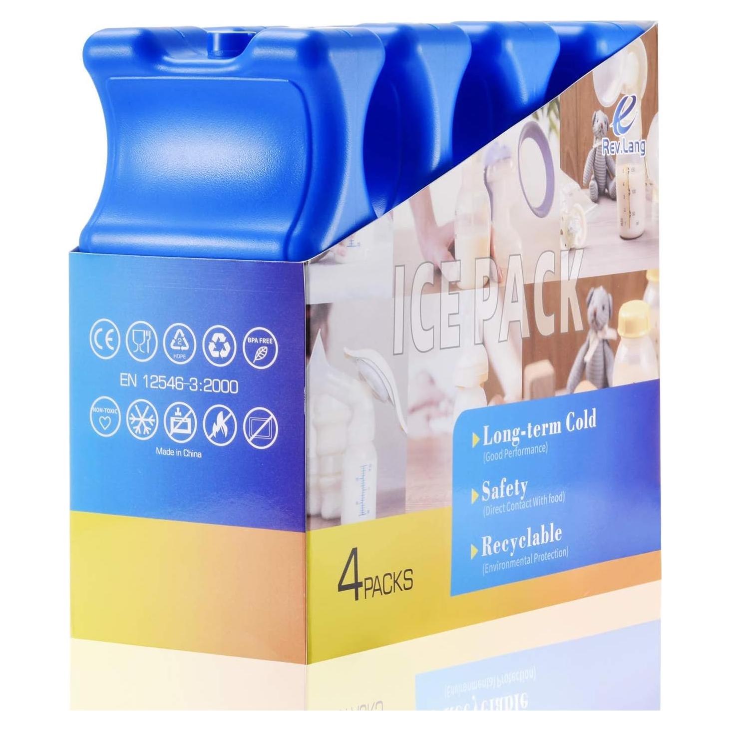 Set de 4 Paquetes de Hielo Reutilizables Cool Ice 600g