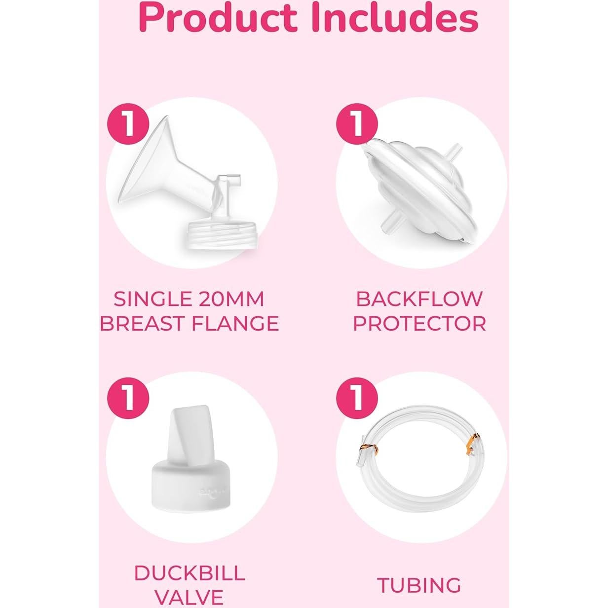 Juego de Protectores de Pecho Spectra 20mm - Extractor de Leche