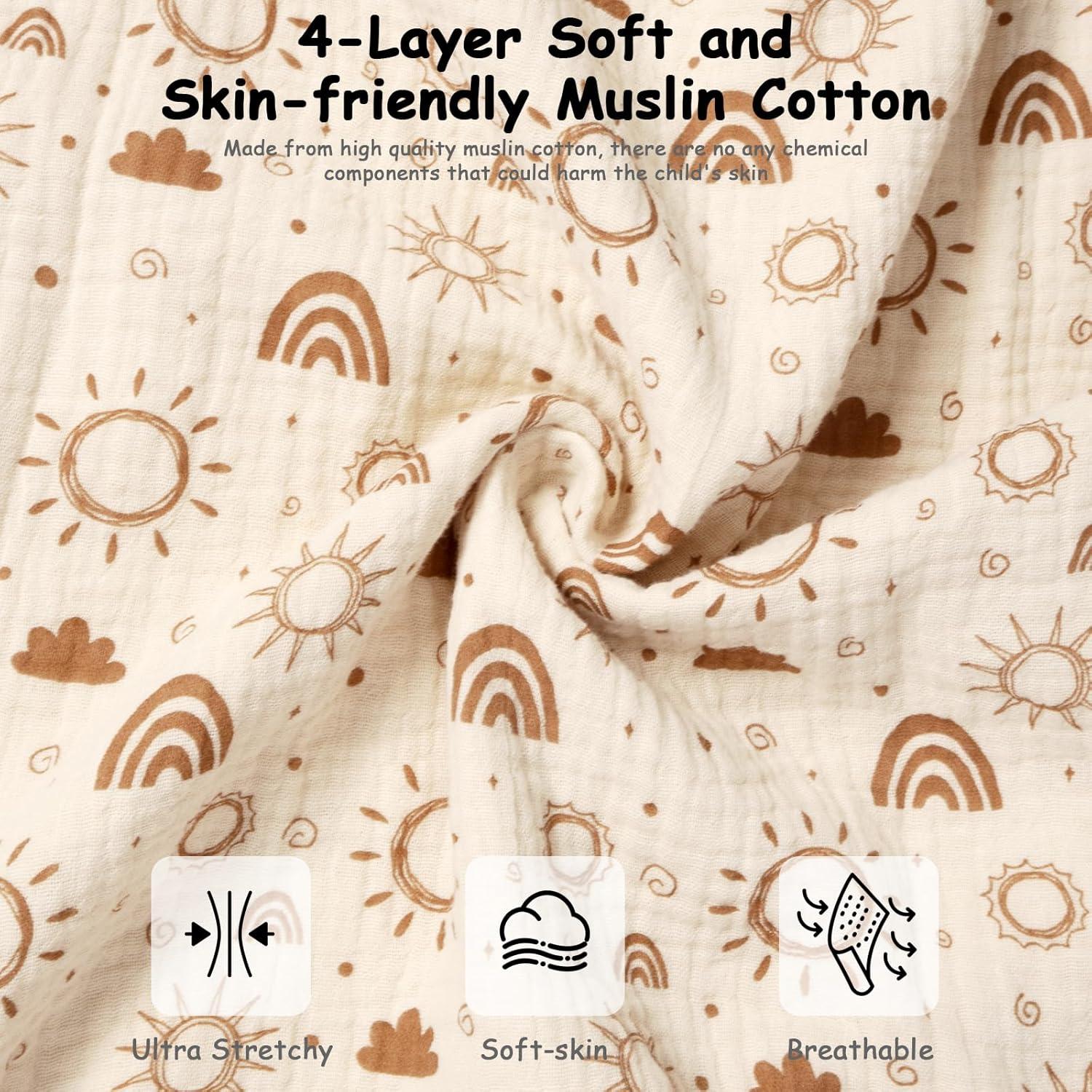 Saco de Sueño MEXXI 3-6 Meses 1.0 TOG Algodón Muslín