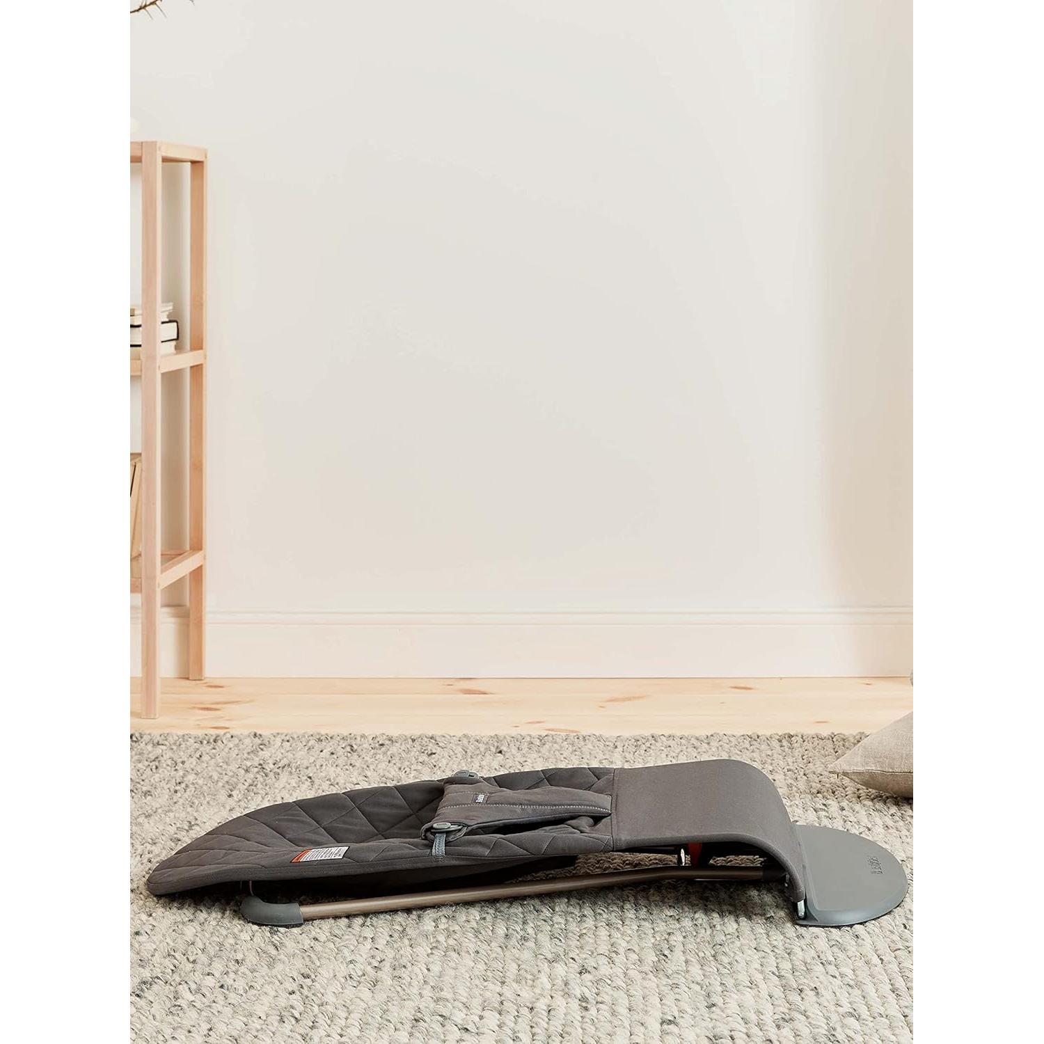 Bouncer Bliss BabyBjörn Algodón Antracita 3.6-13.2 kg 4 posiciones