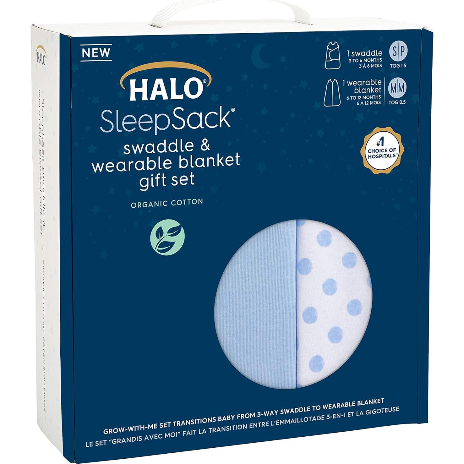 Set de Regalo HALO Sleepsack Swaddle 3-6 Meses y Manta 6-12 Meses
