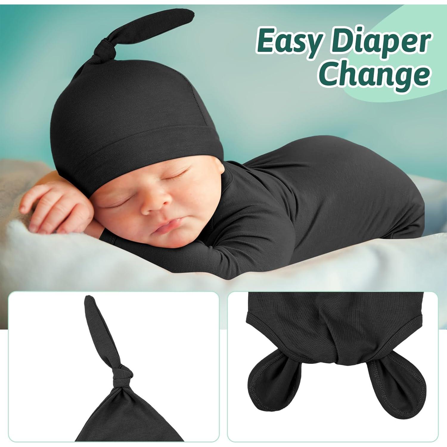 Conjunto de 6 Gowns Anudados Cuffbow para Bebés 0-6 Meses