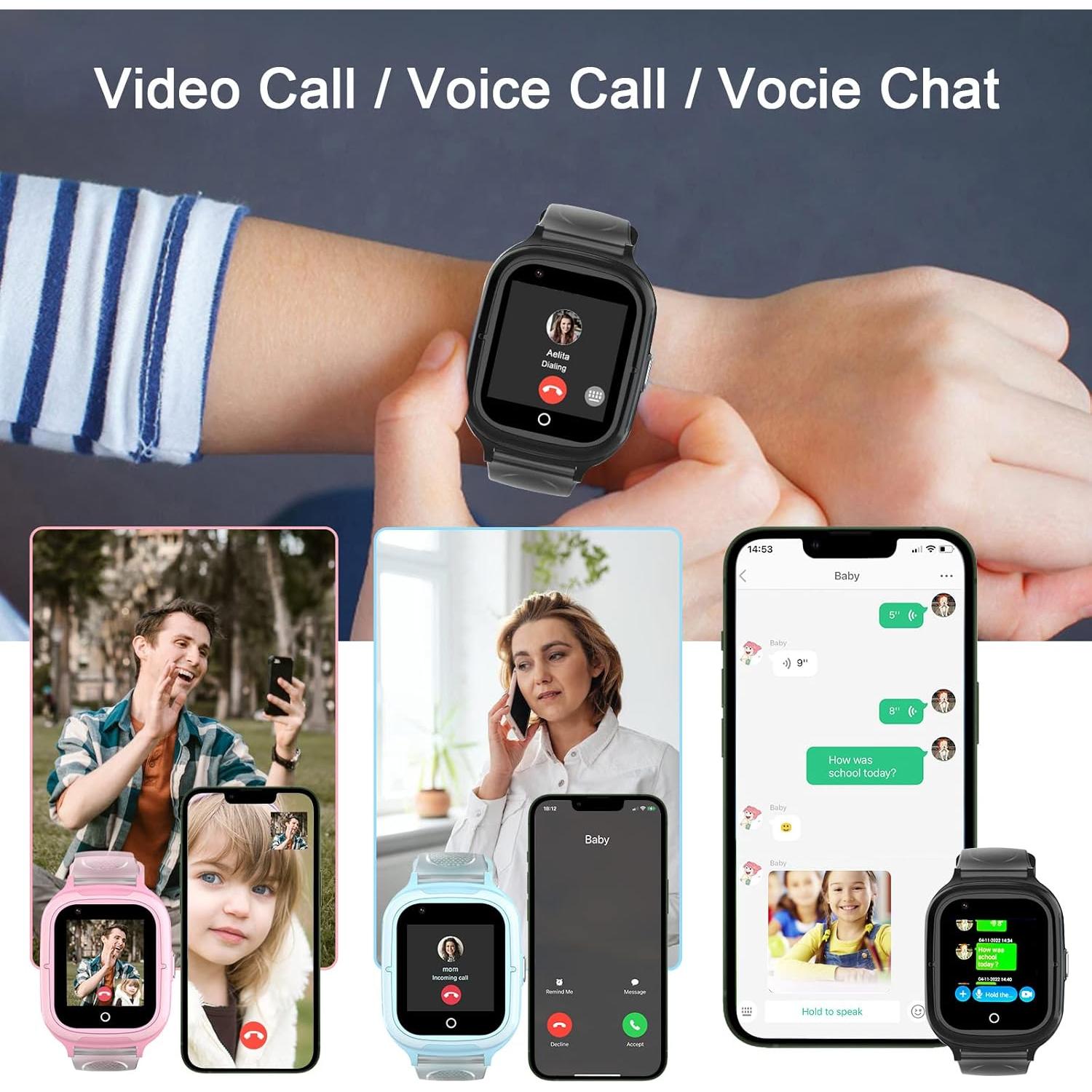 Reloj Inteligente 4G para Niños Wonlex KT23 Negro GPS