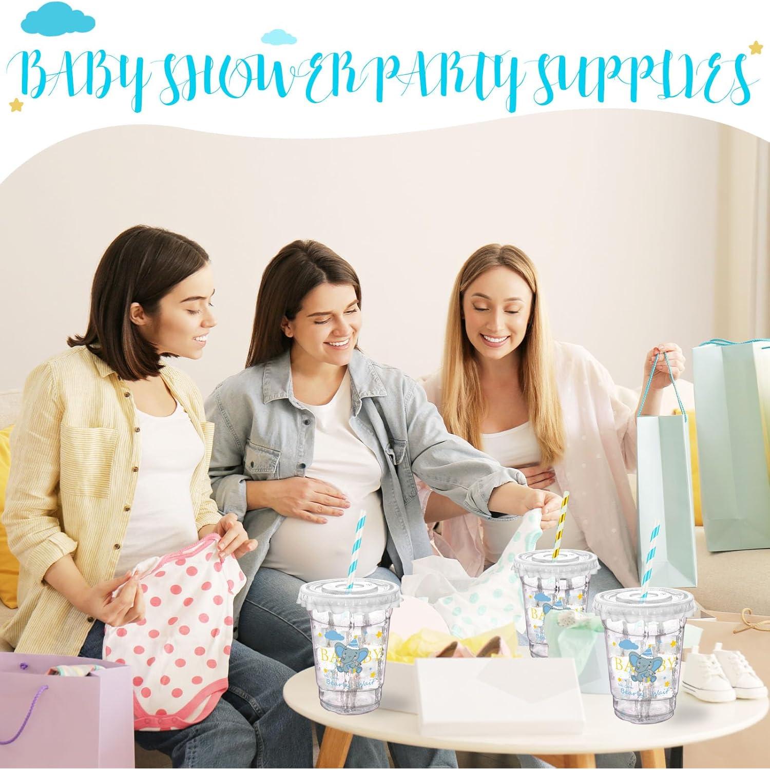 Vasos de Plástico Desechables Xuelimei 12 oz 50 Piezas Azul