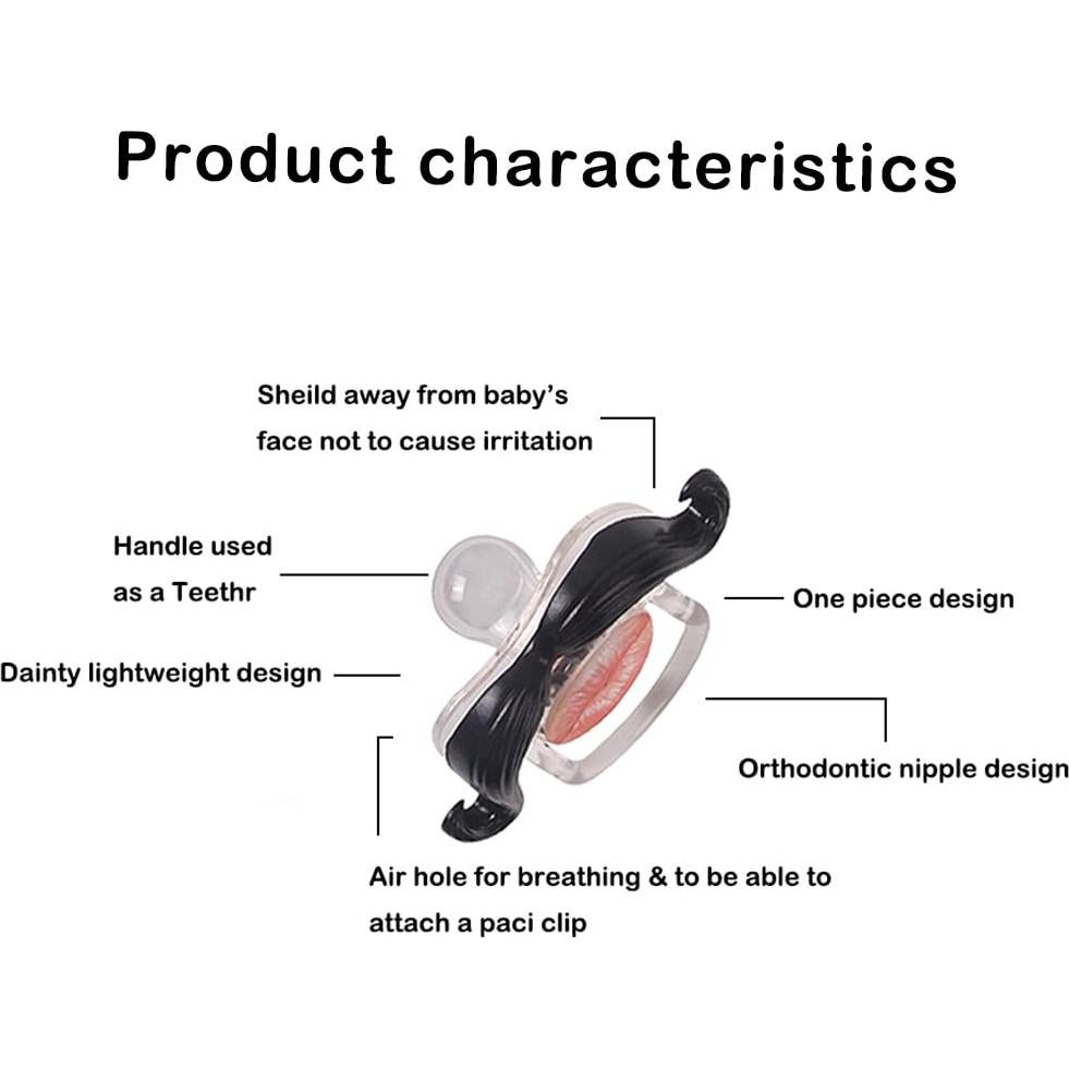 Chupetes Divertidos para Bebés 0-18 Meses - Libre de BPA