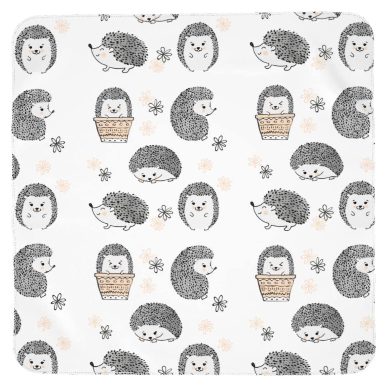 Manta Envueltos Bebés Tebjh Erizo Tierno 90x90 cm Suave