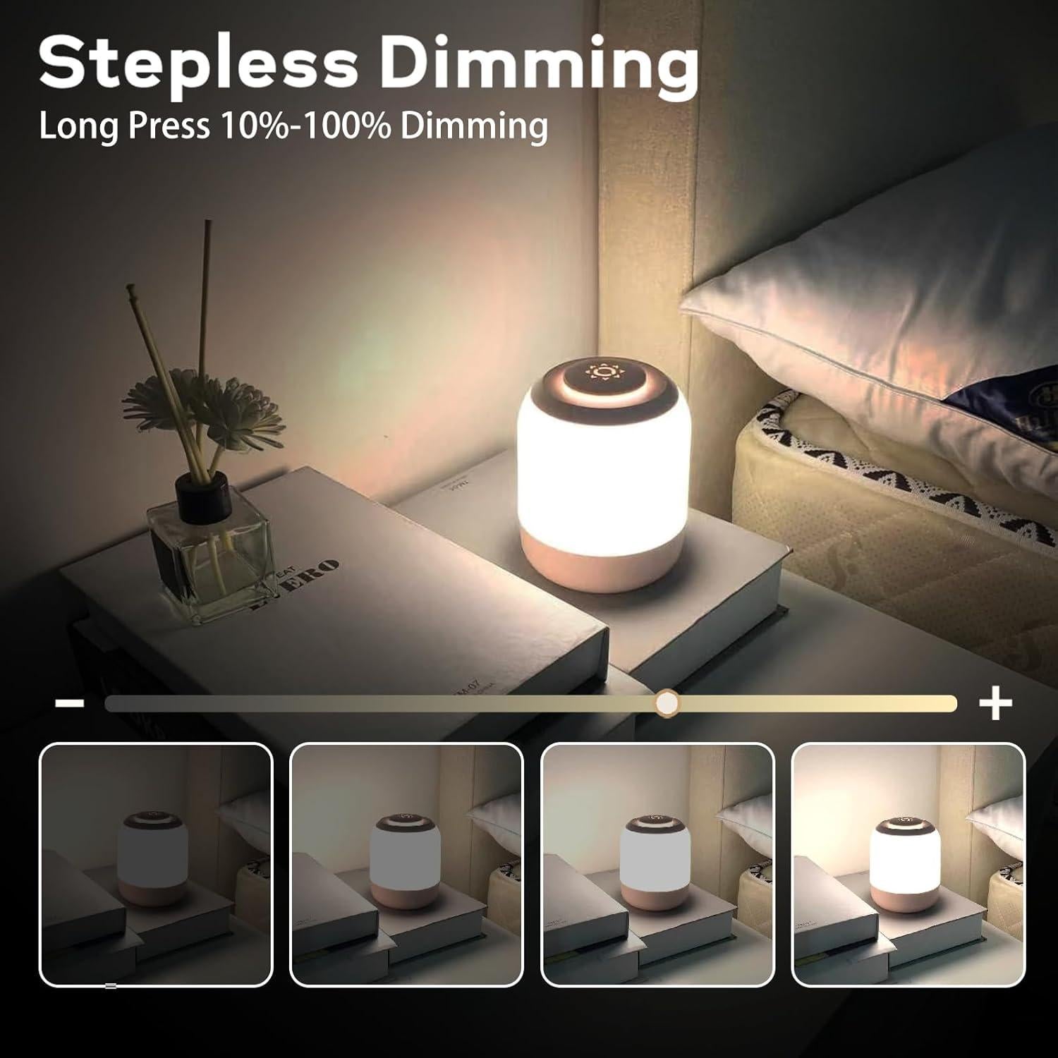 Luz Nocturna Táctil Deogos 2 Pack Regulable USB 12cm